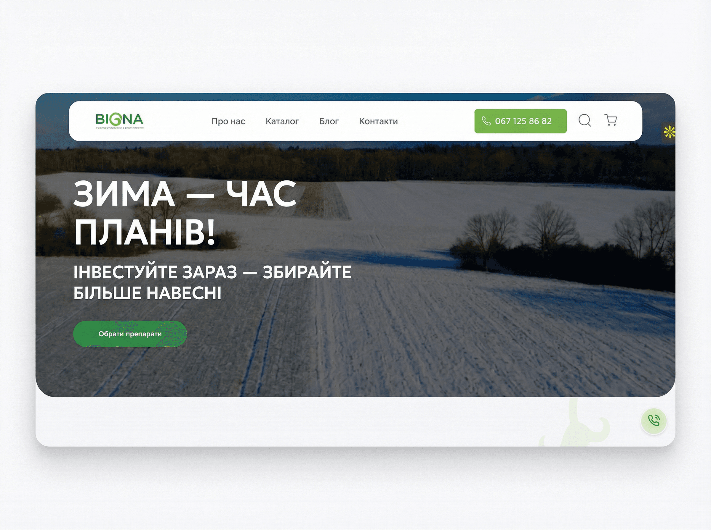 Biona – agricultural products website
